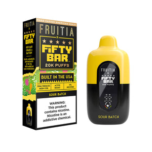 Fruitia x Fifty Bar 20000 Puff Disposable - WORLDTRADERS USA