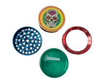 Cargar imagen en el visor de la galería, SKULL 4PC ALUMINUM MAGNETIC GRINDER (2) - WORLDTRADERS USA