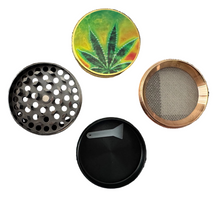 Cargar imagen en el visor de la galería, LEAF 4PC ALUMINUM MAGNETIC GRINDER (9) - WORLDTRADERS USA