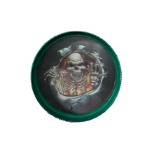 Cargar imagen en el visor de la galería, SKULL 3PC ALUMINUM MAGNETIC HOLOGRAPHIC GRINDER - WORLDTRADERS USA