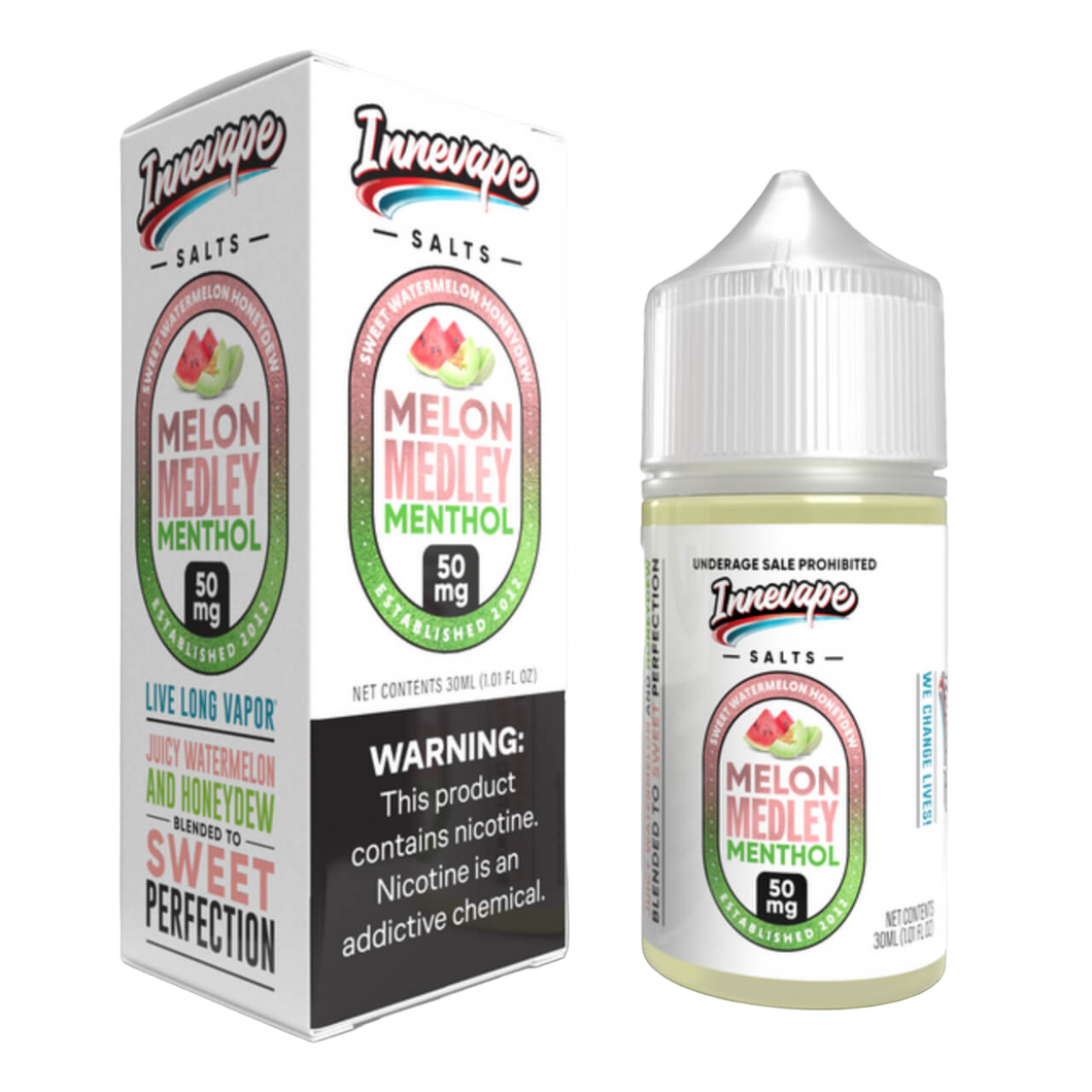 Innevape Melon Medley Menthol Salts 30ml E-Juice - WORLDTRADERS USA LLC
