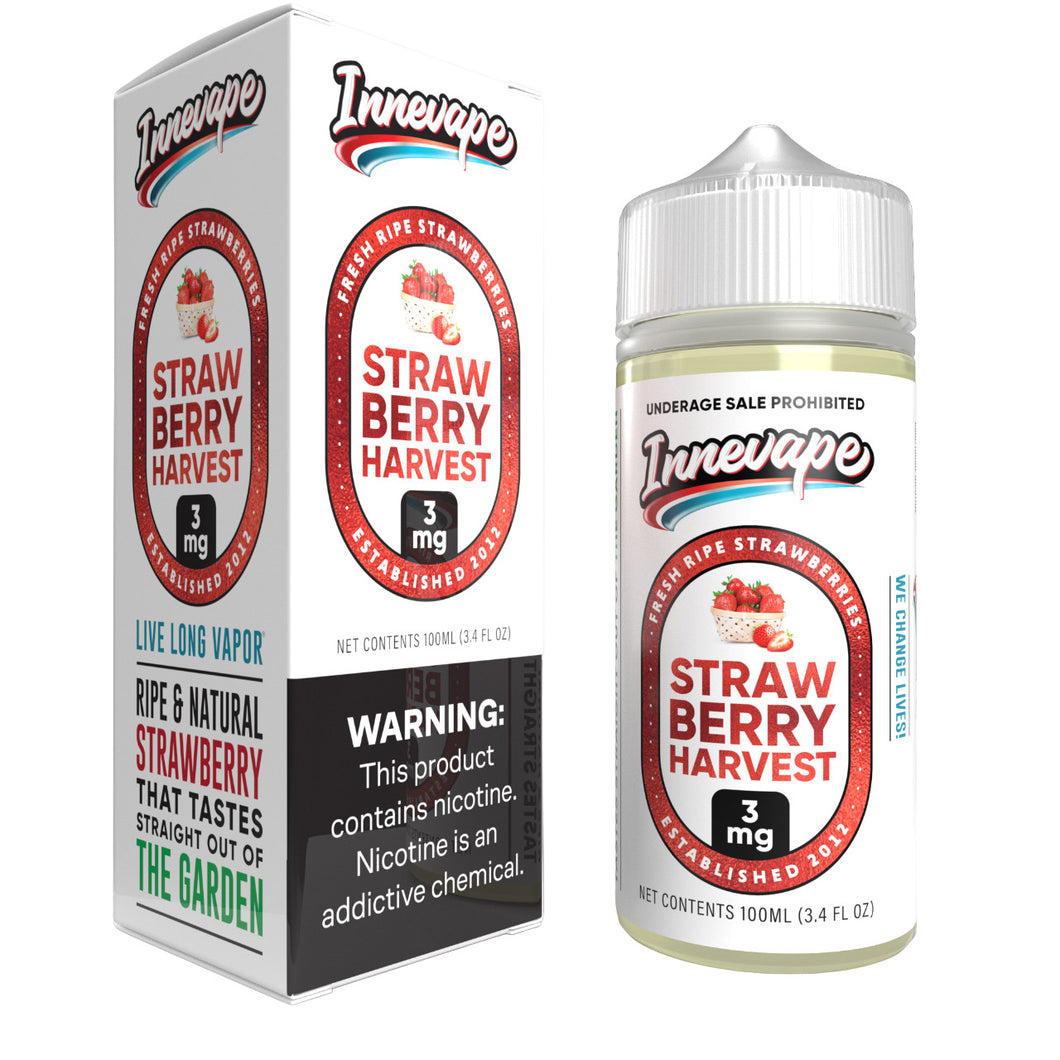 Innevape Strawberry Harvest 100ml E-Juice - WORLDTRADERS USA LLC