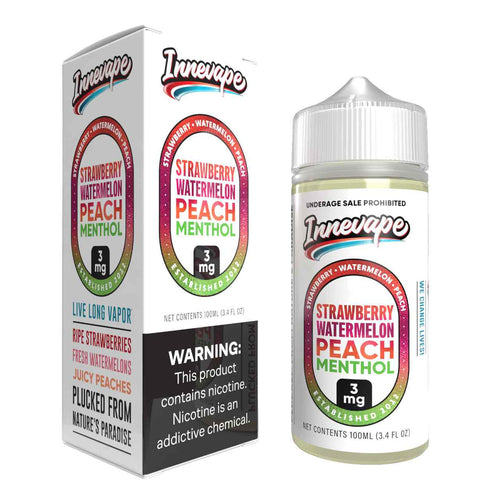 Innevape Strawberry Watermelon Peach Menthol 100ml E-Juice - WORLDTRADERS USA