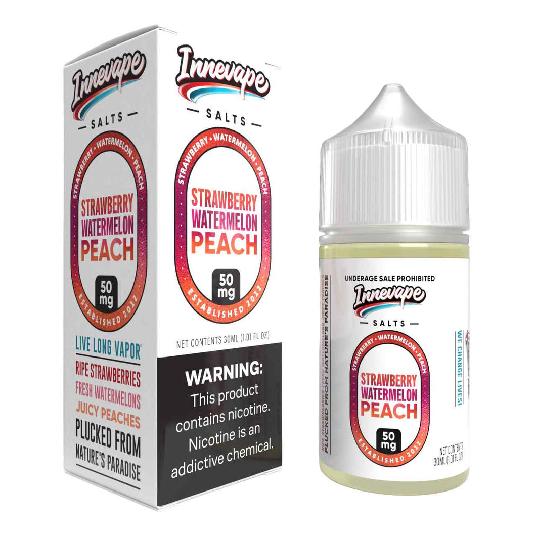 Innevape Strawberry Watermelon Peach Salts 30ml E-Juice - WORLDTRADERS USA