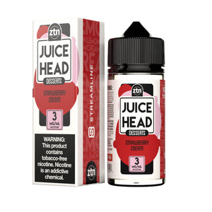 JuiceHead Desserts ZTN Strawberry Cream 100ml E-Juice - WORLDTRADERS USA LLC