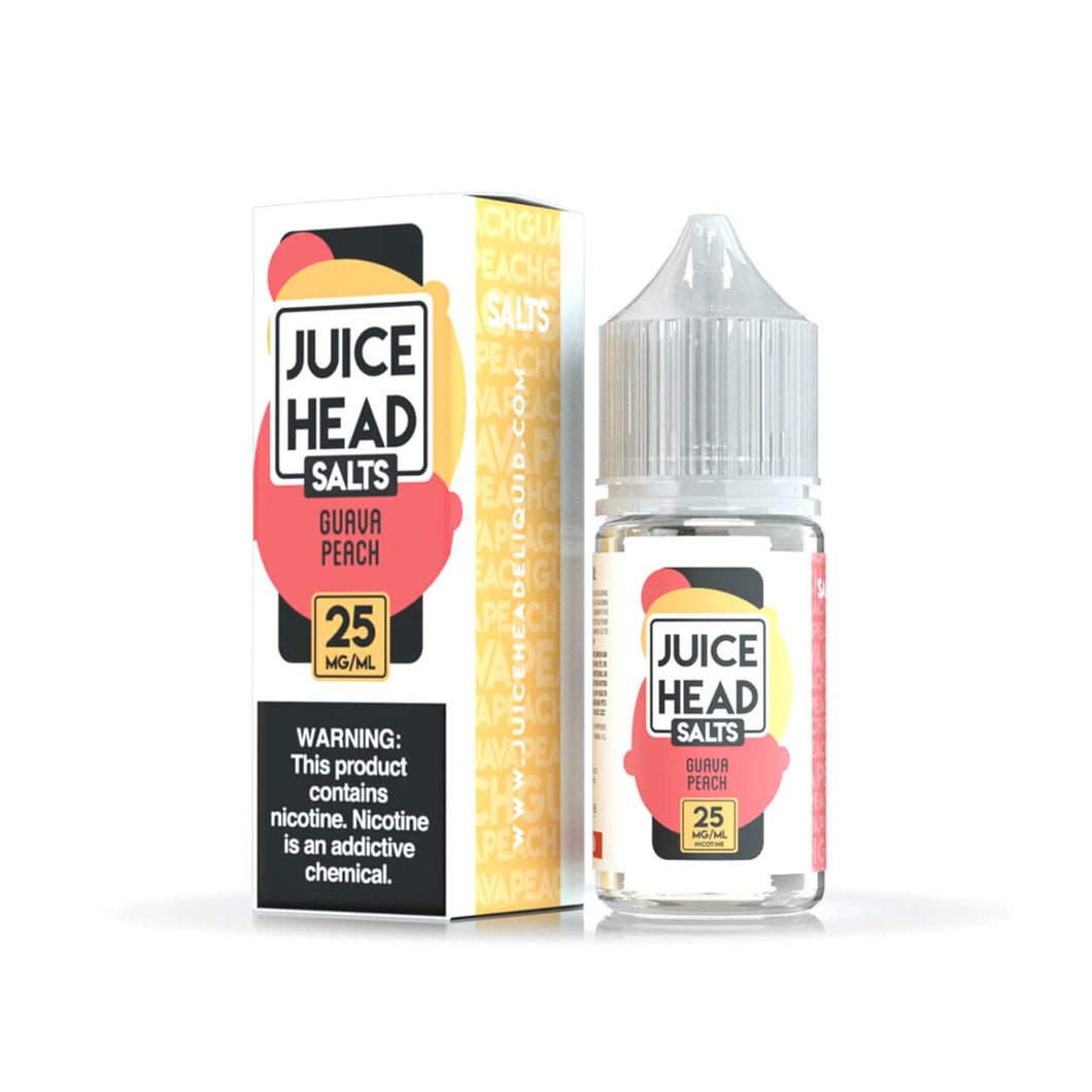 JuiceHead Guava Peach Salts 30ml E-Juice - WORLDTRADERS USA LLC