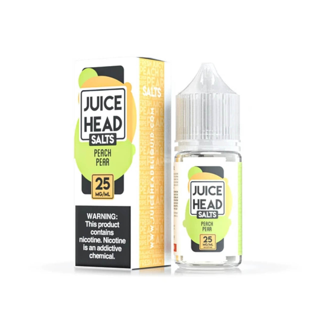 JuiceHead Peach Pear Salts 30ml E-Juice - WORLDTRADERS USA LLC