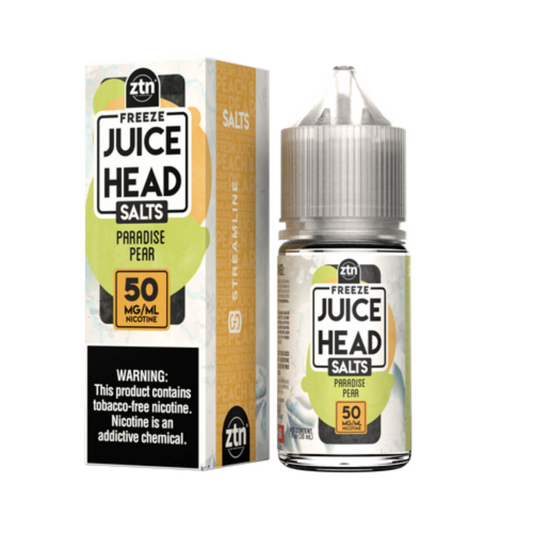 JuiceHead Paradise (Peach) Pear Freeze Salts 30ml E-Juice - WORLDTRADERS USA LLC