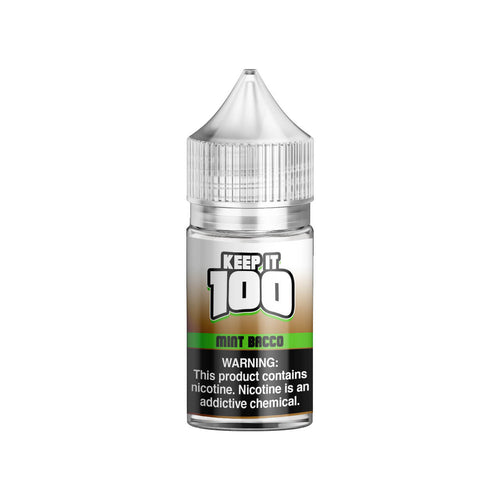Keep it 100 Mint Bacco Salt 30ml E-Juice - WORLDTRADERS USA
