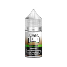 Cargar imagen en el visor de la galería, Keep it 100 Mint Bacco Salt 30ml E-Juice - WORLDTRADERS USA