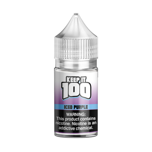 Keep it 100 Purple Iced Salt 30ml E-Juice - WORLDTRADERS USA