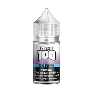 Keep it 100 Purple Iced Salt 30ml E-Juice - WORLDTRADERS USA
