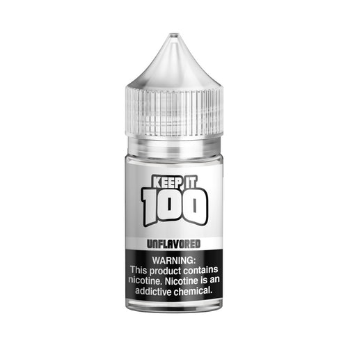 Keep it 100 Salt Unflavored 30ml E-Juice - WORLDTRADERS USA