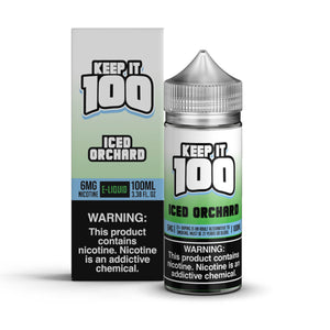 Keep it 100 Iced Orchard Synthetic Nicotine 100ml E-Juice - WORLDTRADERS USA LLC