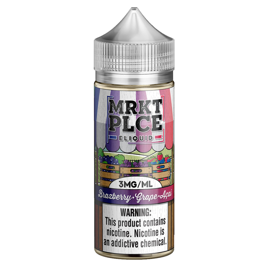 MRKTPLCE Brazberry Grape Acai 100ml E-Juice - WORLDTRADERS USA LLC