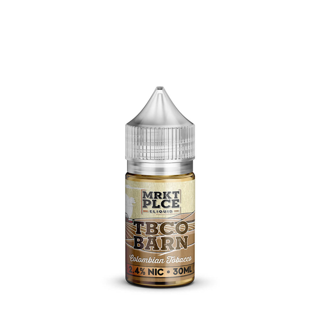 MRKTPLCE TBCO Barn Colombian Tobacco Salt Nic 30ml E-Juice - WORLDTRADERS USA LLC