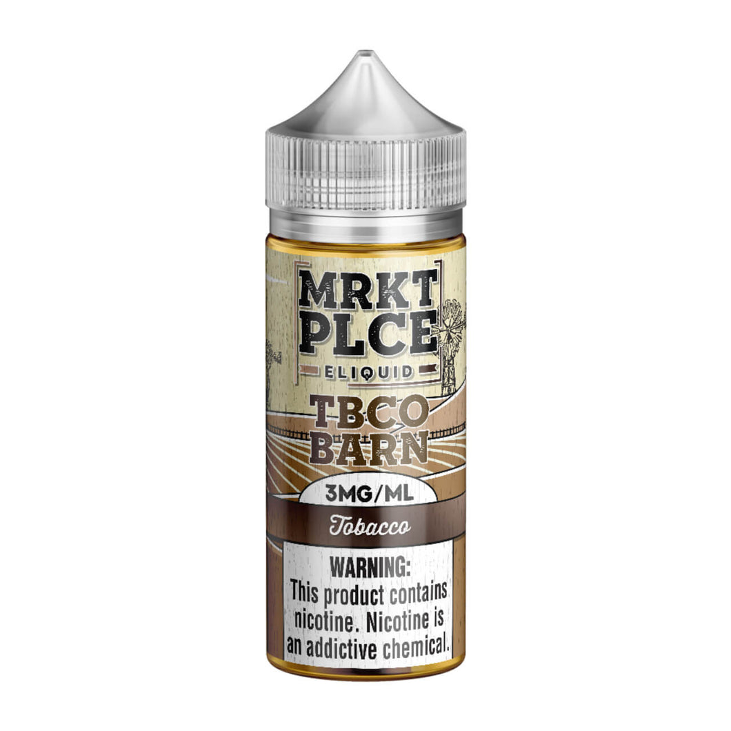 MRKTPLCE TBCO Barn Tobacco 100ml E-Juice - WORLDTRADERS USA LLC