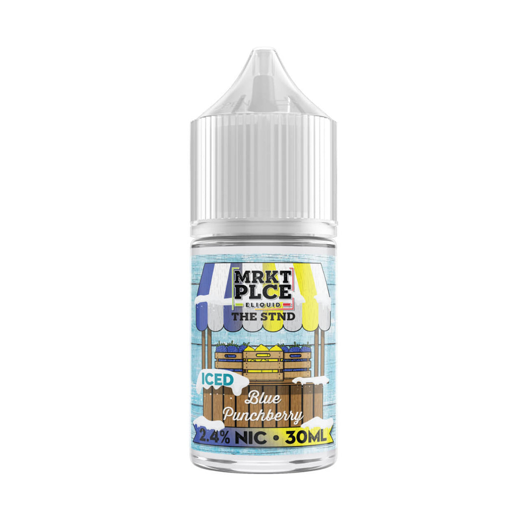 MRKTPLCE The Stnd Iced Blue Punchberry Salt Nic 30ml E-Juice - WORLDTRADERS USA LLC