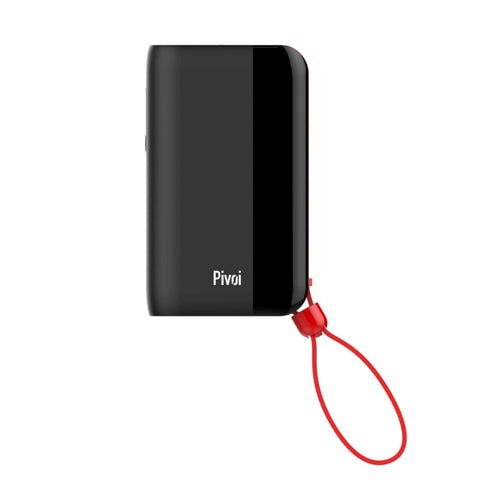 Pivoi 10000mAh Power Bank with Built in Lightning Cable - WORLDTRADERS USA LLC (Vapeology)