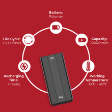 Cargar imagen en el visor de la galería, Pivoi 10000mAh Power Bank with dual USB and PD Port - WORLDTRADERS USA LLC (Vapeology)