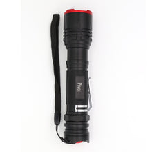 Cargar imagen en el visor de la galería, Pivoi 15W LED Tactical Flashlight, IP44 Water Resistant, Zoom focus, Metal body, 1000 Lumens - Uses 1x 18650 Battery - WORLDTRADERS USA LLC (Vapeology)