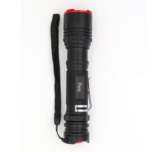 Load image into Gallery viewer, Pivoi 15W LED Tactical Flashlight, IP44 Water Resistant, Zoom focus, Metal body, 1000 Lumens - Uses 1x 18650 Battery - WORLDTRADERS USA LLC (Vapeology)