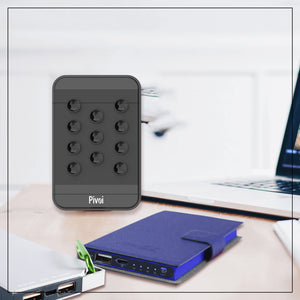 Pivoi 5000mAh Power Bank with Built-in Lightning Cable and Suction Cups - WORLDTRADERS USA LLC (Vapeology)