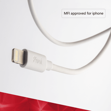 Cargar imagen en el visor de la galería, Pivoi MFI Certified USB to Lightning Cable 1M (White)- 3PK - WORLDTRADERS USA LLC (Vapeology)