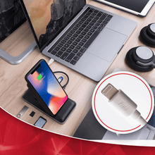 Cargar imagen en el visor de la galería, Pivoi MFI Certified USB to Lightning Cable 1M (White)- 3PK - WORLDTRADERS USA LLC (Vapeology)