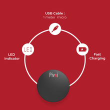 Load image into Gallery viewer, Pivoi QI Fast Wireless Charger Pad (Black) - WORLDTRADERS USA LLC (Vapeology)