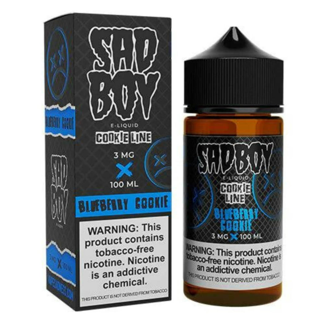 SadBoy CookieLine Blueberry Cookie Synthetic Nicotine 100ml E-Juice - WORLDTRADERS USA LLC