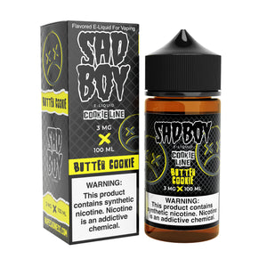 SadBoy CookieLine Butter Cookie Synthetic Nicotine 100ml E-Juice - WORLDTRADERS USA LLC