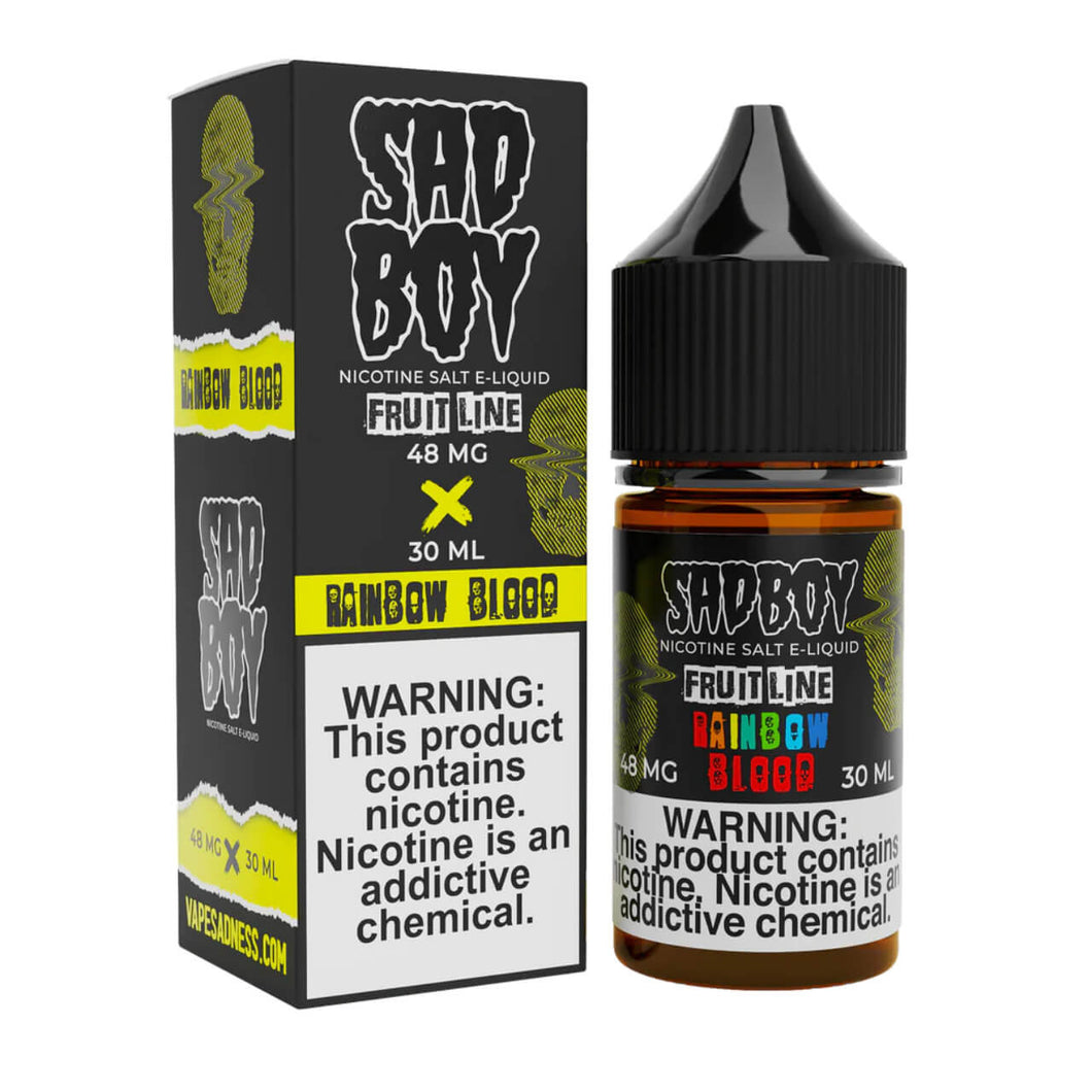 SadBoy FruitLine Rainbow Blood Synthetic Nicotine 30ml Salt E-Juice - WORLDTRADERS USA LLC