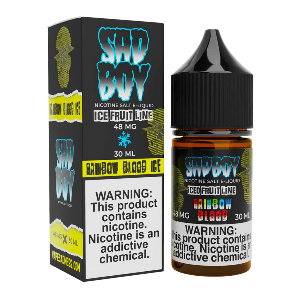 SadBoy Iced FruitLine Rainbow Blood Ice Synthetic Nicotine 30ml Salt E-Juice - WORLDTRADERS USA LLC