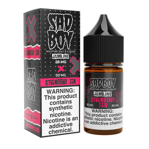 SadBoy JamLine Strawberry Jam Synthetic Nicotine 30ml Salt E-Juice - WORLDTRADERS USA LLC