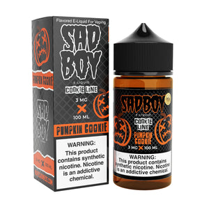 SadBoy CookieLine Pumpkin Cookie Synthetic Nicotine 100ml E-Juice - WORLDTRADERS USA LLC