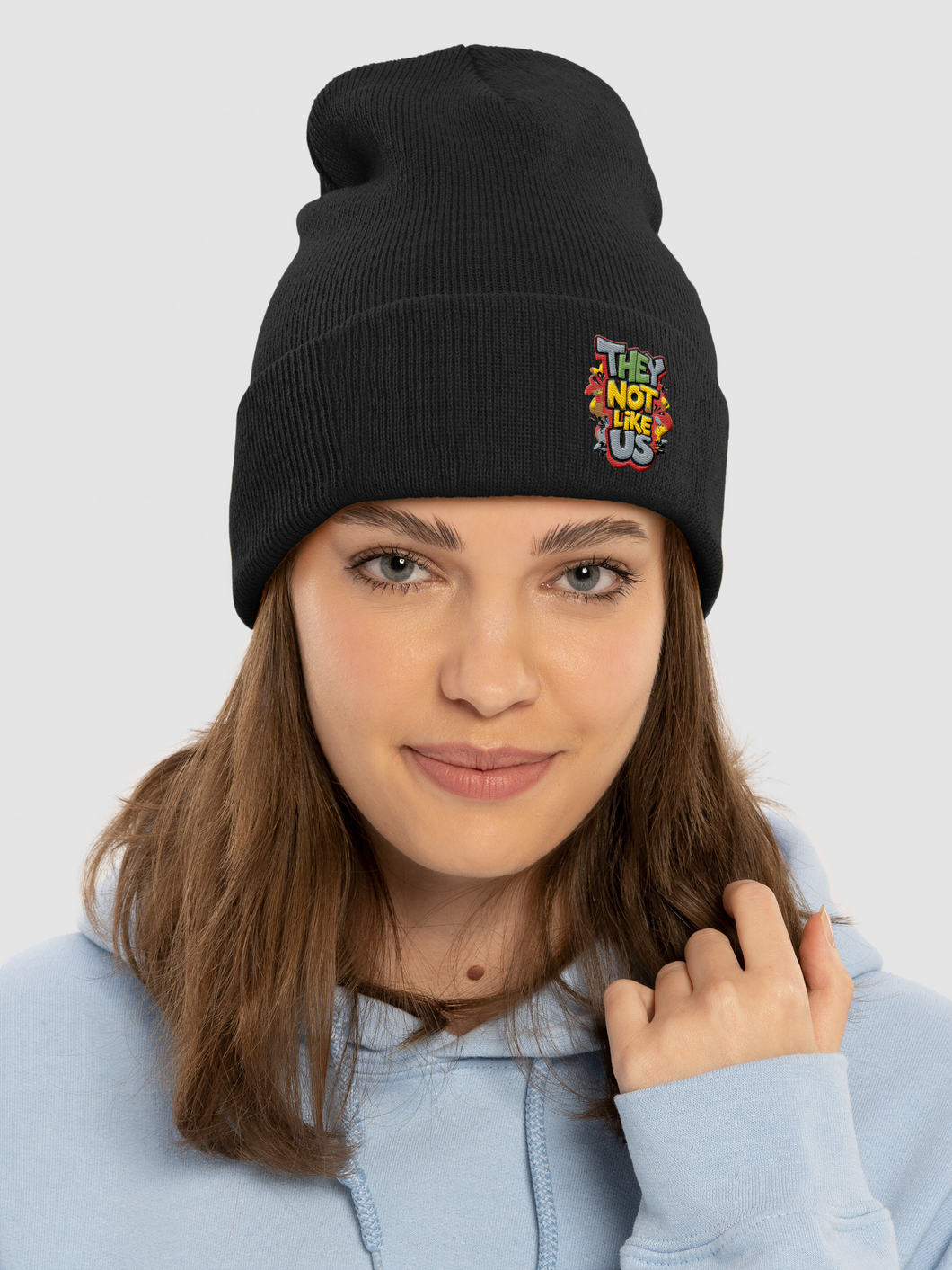 THEY NOT LIKE US Graffiti Beanie