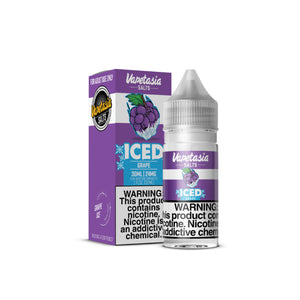 Vapetasia Salts Killer Fruits Iced Grape 30ml Synthetic Nicotine E-Juice - WORLDTRADERS USA LLC