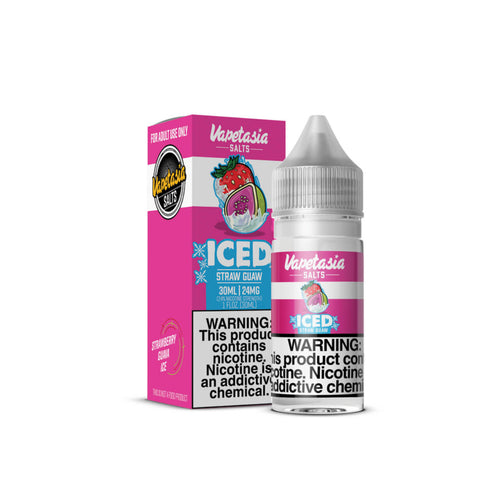 Vapetasia Salts Killer Fruits Iced Straw Guaw 30ml Synthetic Nicotine E-Juice - WORLDTRADERS USA LLC