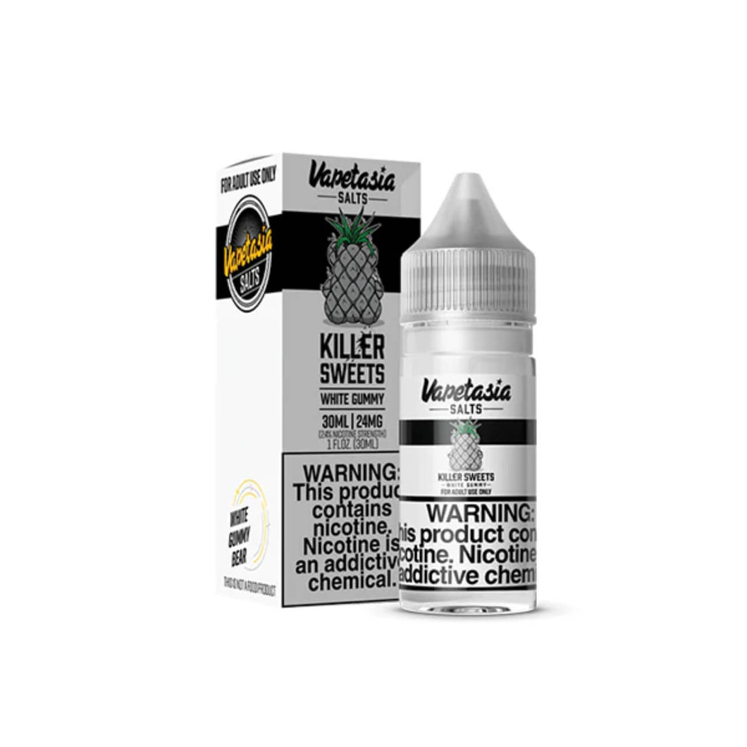 Vapetasia Salts Killer Sweets White Gummy 30ml Synthetic Nicotine E-Juice - WORLDTRADERS USA LLC
