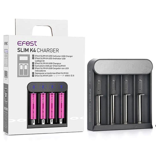 Efest SLIM K4 USB Charger - WORLDTRADERS USA LLC (Vapeology)