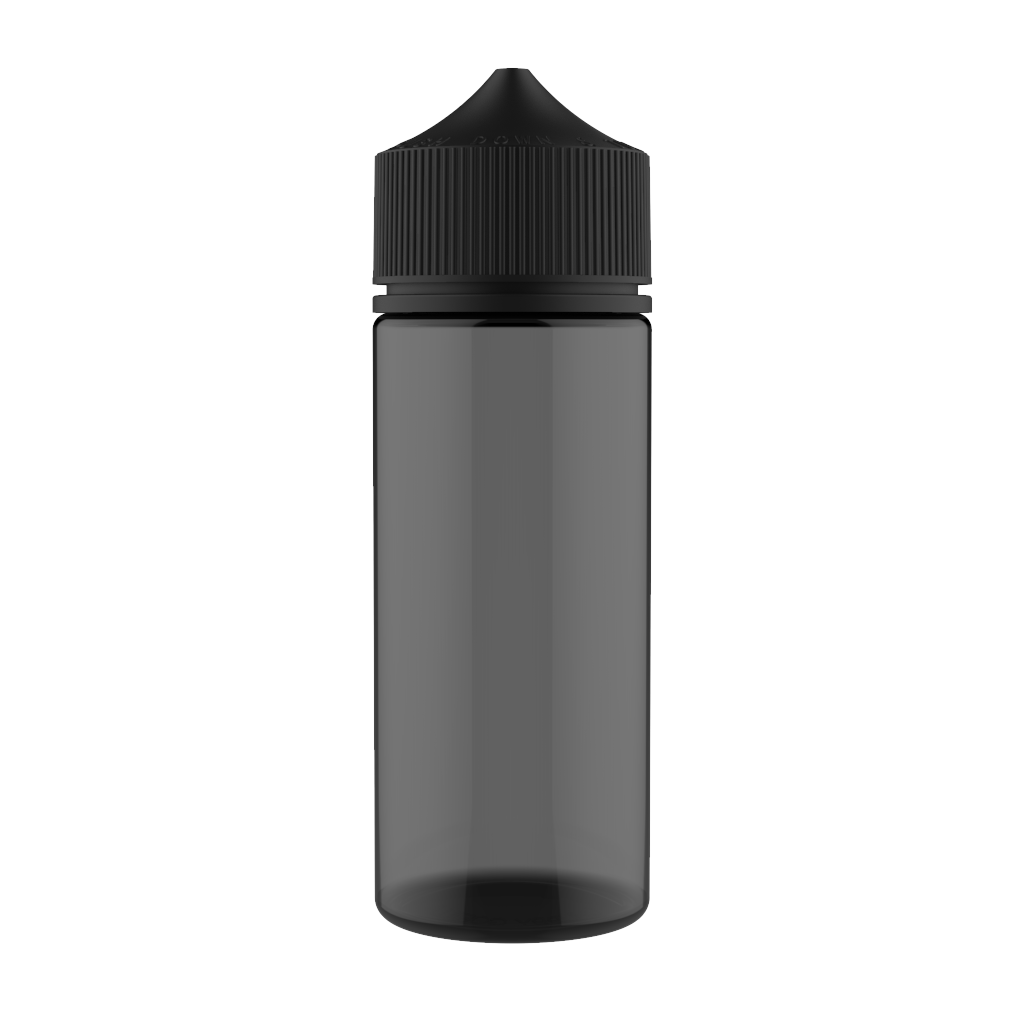 Chubby Gorilla - 120ML Unicorn Bottle - Translucent Black Bottle / Black Cap - V3 - DISTRODEALS.COM