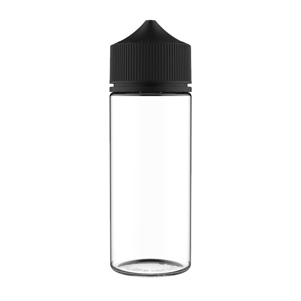 Chubby Gorilla - 120ML Unicorn Bottle - Clear Bottle / Black Cap - V3 - Copackr.com