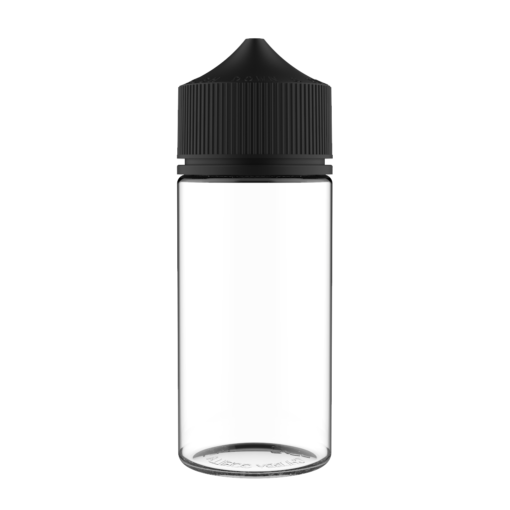 Chubby Gorilla - 100ML Unicorn Bottle - Clear Bottle / Black Cap - V3 - Copackr.com