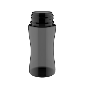 Chubby Gorilla - 100ML Unicorn Bottle - Transparent Black Bottle / Black Cap - V3 - Copackr.com