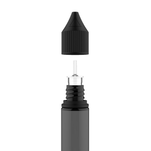 Chubby Gorilla - 20ML Unicorn Bottle - Transparent Black Bottle / Black Cap - V3 - Copackr.com