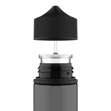 Cargar imagen en el visor de la galería, Chubby Gorilla - 120ML Unicorn Bottle - Translucent Black Bottle / Black Cap - V3 - DISTRODEALS.COM