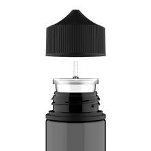 Load image into Gallery viewer, Chubby Gorilla - 100ML Unicorn Bottle - Transparent Black Bottle / Black Cap - V3 - Copackr.com