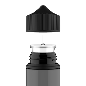 Chubby Gorilla - 100ML Unicorn Bottle - Transparent Black Bottle / Black Cap - V3 - Copackr.com