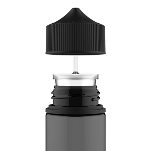 Chubby Gorilla - 120ML Unicorn Bottle - Translucent Black Bottle / Black Cap - V3 - DISTRODEALS.COM